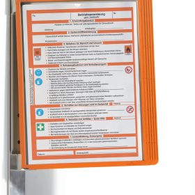 DURABLE Vario Magnet Wall, 5 Sherpa A4 591409 Set, orange