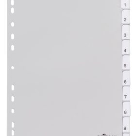 DURABLE Register PP A4 644110 grau 10-teilig