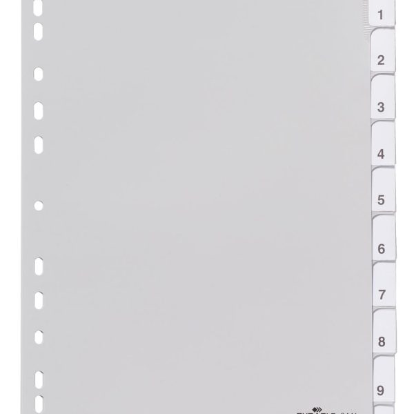 DURABLE Register PP A4 644110 grau 10-teilig