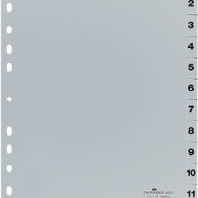 DURABLE Register PP A4 651210 grau 1-12