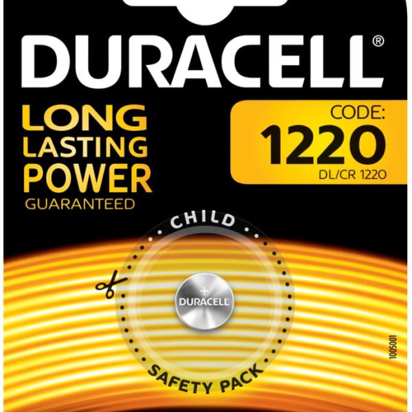 DURACELL Knopfbatterie Specialty CR1220 DL1220, 3V