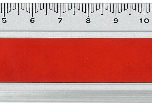 DUX Lineal Joy Color 15cm FA-JC/15R Alu, rot