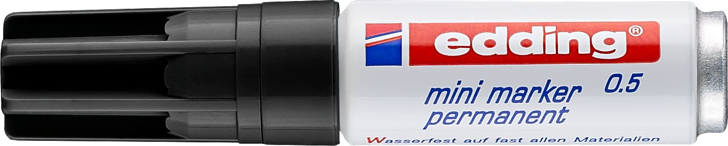 EDDING-0-1-4004764864782 EDDING Mini Marker permanent 1,5-3mm 0-1 schwarz – Bild 1