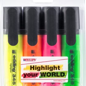 EDDING Textmarker 345 345-E4 4 Farben ass.
