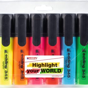EDDING Textmarker 345 345-E6 6 Farben ass.