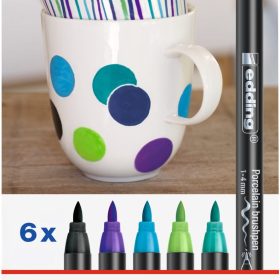 EDDING Porzellanmarker 4200 1-4mm 4200-E6-Cool 6 Cool Colours