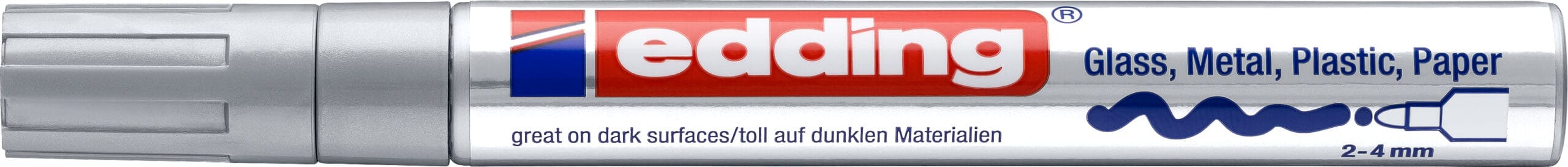 EDDING-750-54-CREA-4004764953363 EDDING Paintmarker 750 2-4mm 750-54 CREA silber – Hochwertig & günstig bei ShopDeca