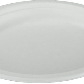 EJS Teller aus Bagasse 18cm 3142.2001 weiss 50 Stk.