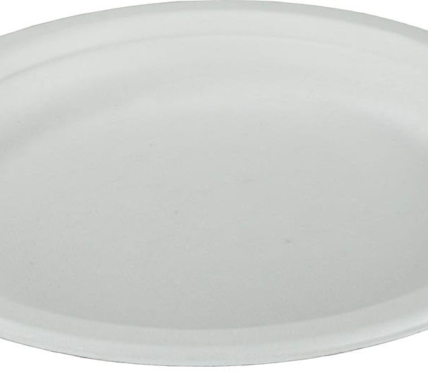 EJS Teller aus Bagasse 18cm 3142.2001 weiss 50 Stk.
