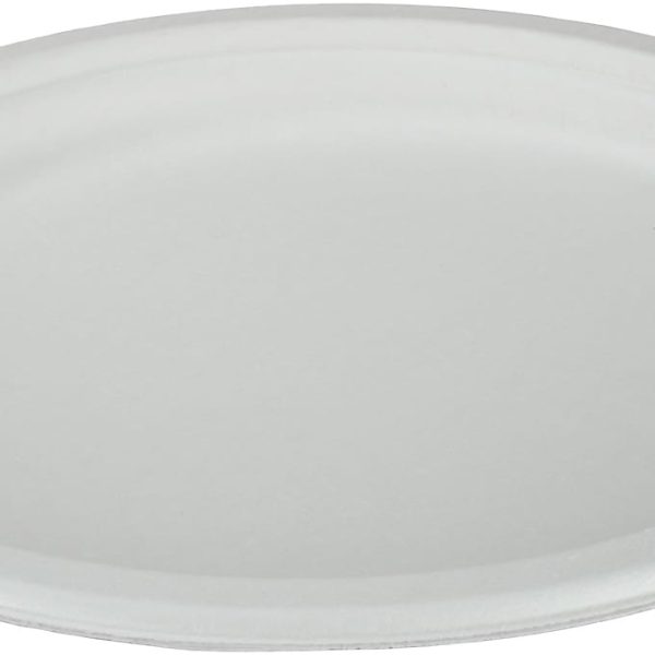 EJS Teller aus Bagasse 26cm 3142.2003 weiss 50 Stk.