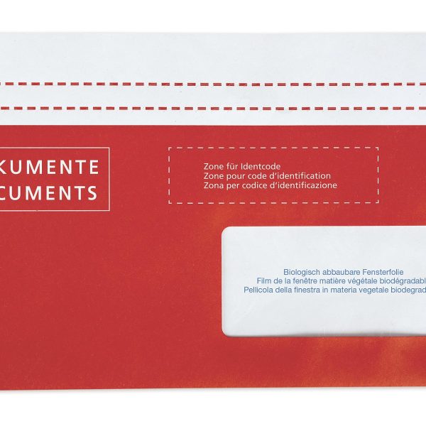 ELCO Dokumententasche Quick Vitro 29123.80 C5/6 rot F. Rechts 250St