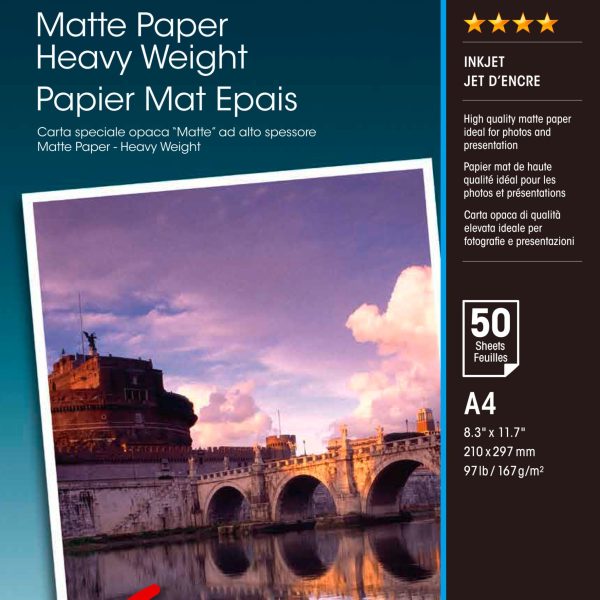 EPSON Matt Paper heavy weight A4 S041256 InkJet 167g 50 Blatt