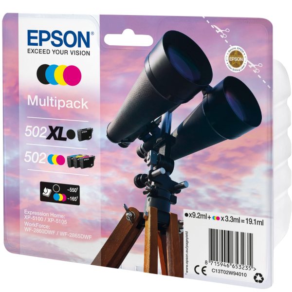 EPSON Multipack Tinte XL/Std. BK/CMY T02W940 WF-2860/XP-5100 4-color