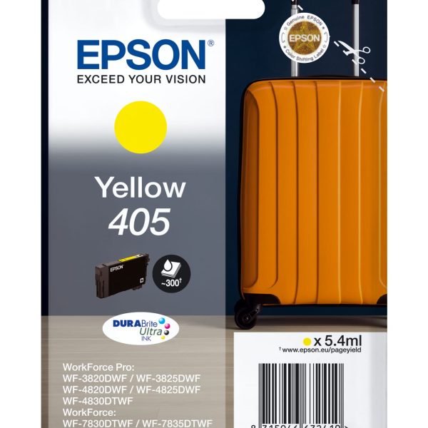 EPSON Tintenpatrone 405 yellow T05G44010 WF-7830DTWF 300 Seiten