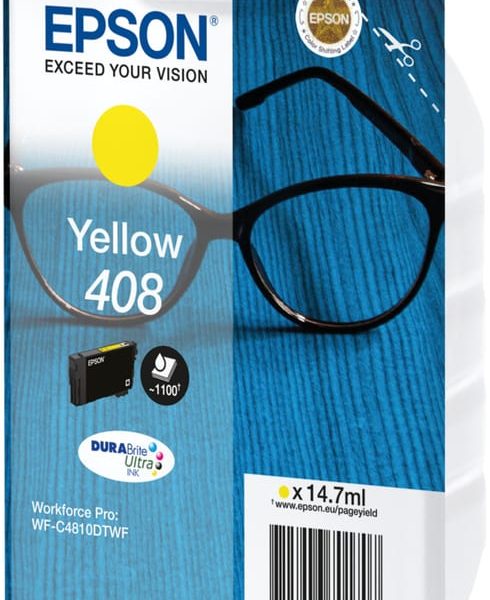EPSON Tintenpatrone 408 yellow T09J44010 WF-C4810DTWF 1100 Seiten