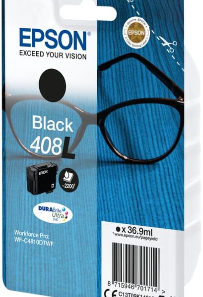 EPSON Tintenpatrone 408L schwarz T09K14010 WF-C4810DTWF 2200 Seiten