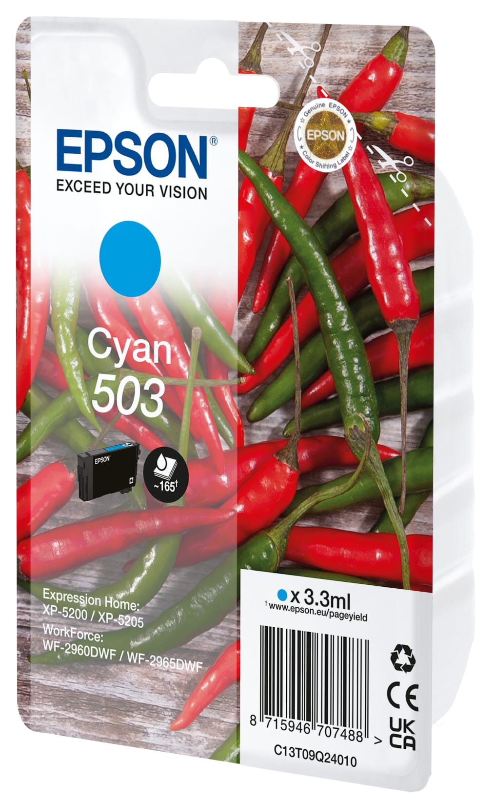 EPSON-T09Q24010-8715946707488 EPSON Tintenpatrone 503 cyan T09Q24010 WF-2960/65 165 Seiten – Hochwertig & günstig bei ShopDeca