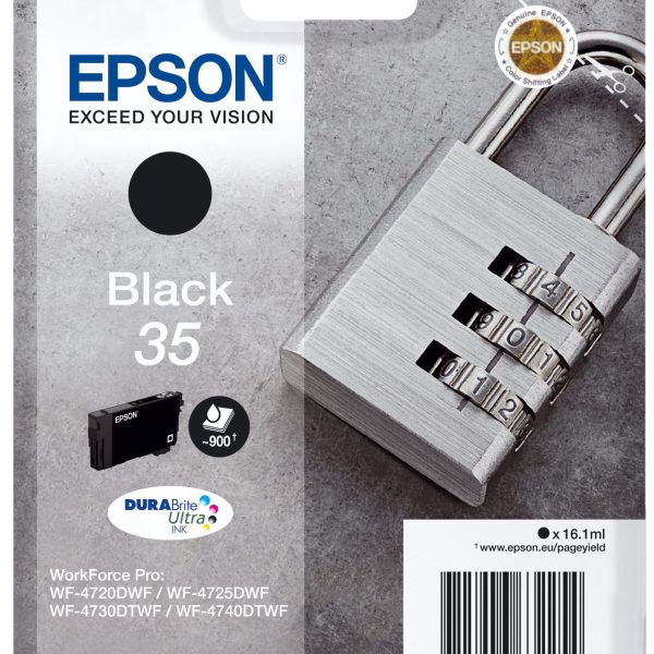EPSON Tintenpatrone schwarz T358140 WF-4720/4725DWF 900 Seiten