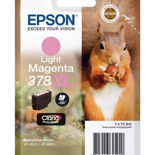 EPSON Tintenpatrone 378XL li.magenta T379640 XP-8500/8505 830 Seiten