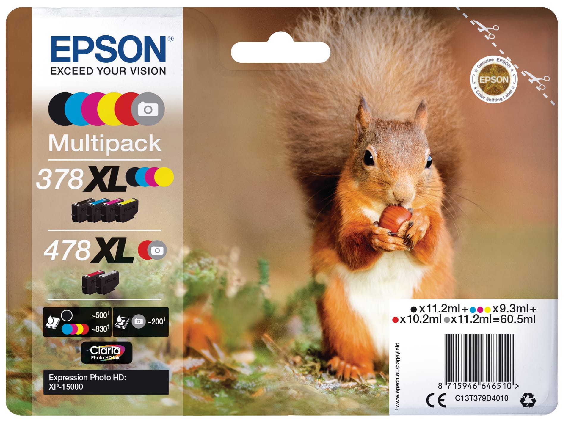 EPSON-T379D40-8715946646510 EPSON Multipack Tinte 478XL 6-color T379D40 XP-15000 – Hochwertig & günstig bei ShopDeca