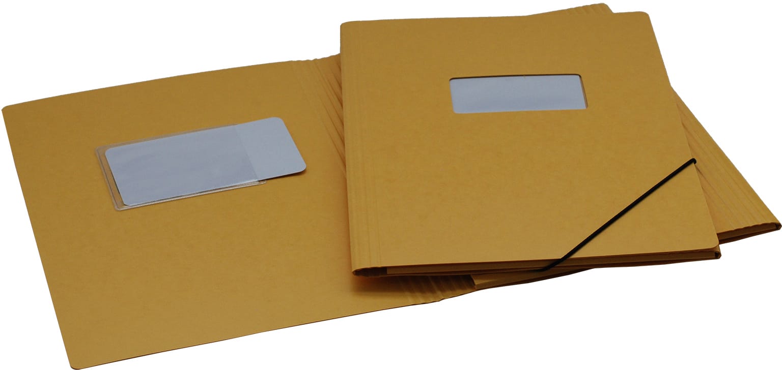 EROLA-33299F-7640114443411 EROLA Gummibandmappe 650my A4 33299F gelb Pressspan mit Fenster – Hochwertig & günstig bei ShopDeca