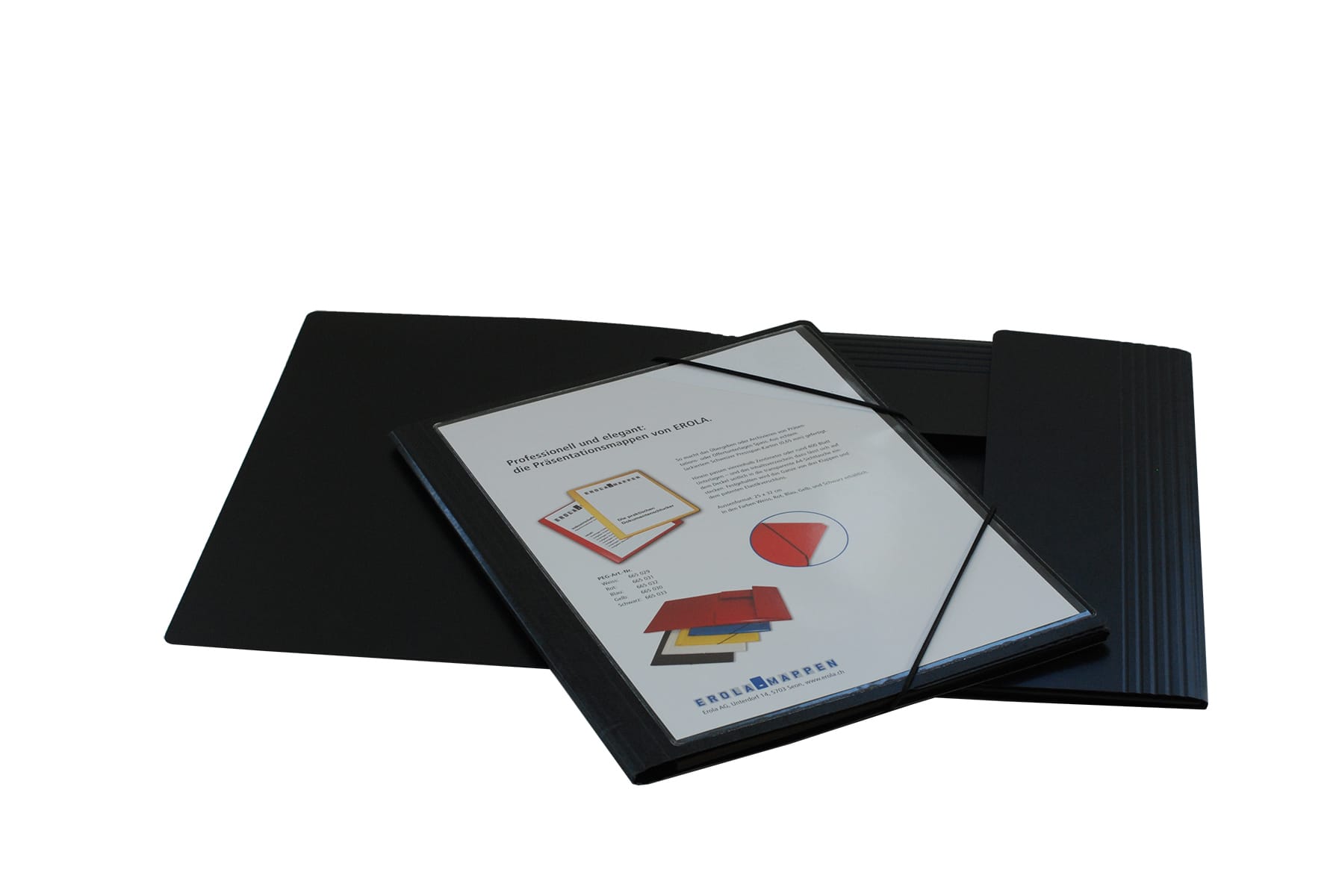 EROLA-33299S-7640114443695 EROLA Gummibandmappe 650my A4 33299S schwarz Press. m. Fronttasche – Hochwertig & günstig bei ShopDeca