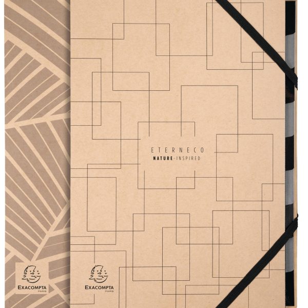 EXACOMPTA Ordnungsmappe Eterneco A4 56747E braun, ass., FSC 9-teilig