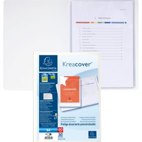 EXACOMPTA Sichtbuch KC A4 58309E weiss 30 Taschen