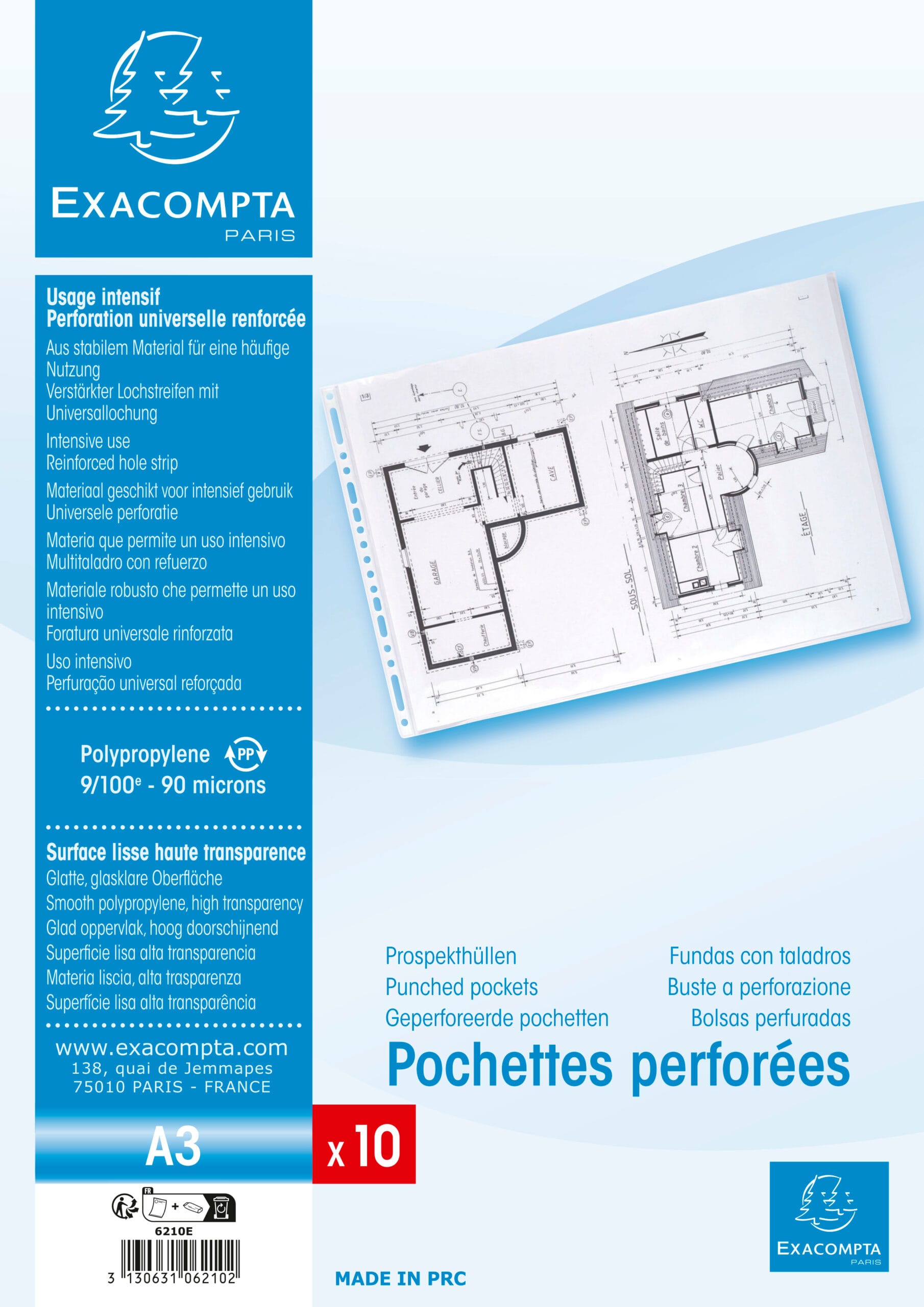 EXACOMPTA-6210E-3130631062102 Zeigetaschen