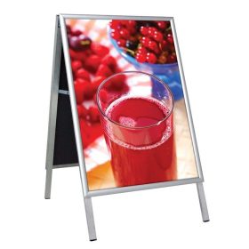 Kundenstopper Indoor Life silber