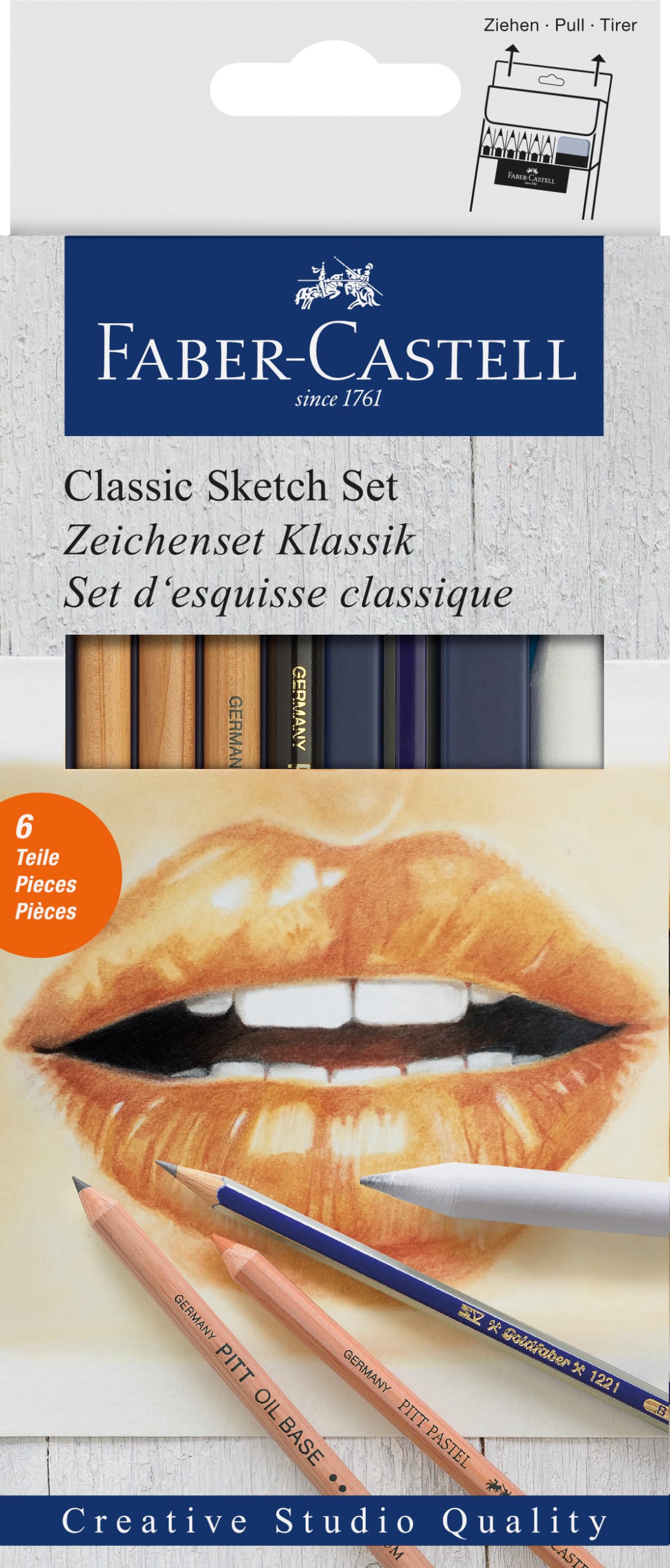FABER-CASTELL-114004-4005401140047 FABER-CASTELL Zeichenset Klassik 114004 Bleistift,Papier, Pitt Oil – Hochwertig & günstig bei ShopDeca