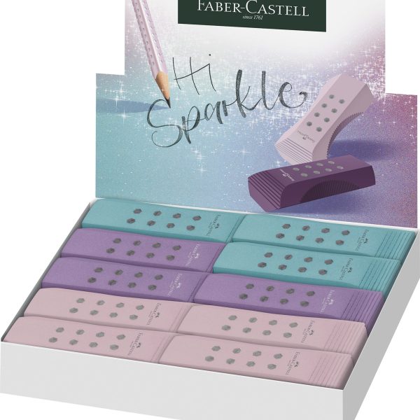 FABER-CASTELL Radierer RollOn 187310 Sparkle 3 Farben ass.