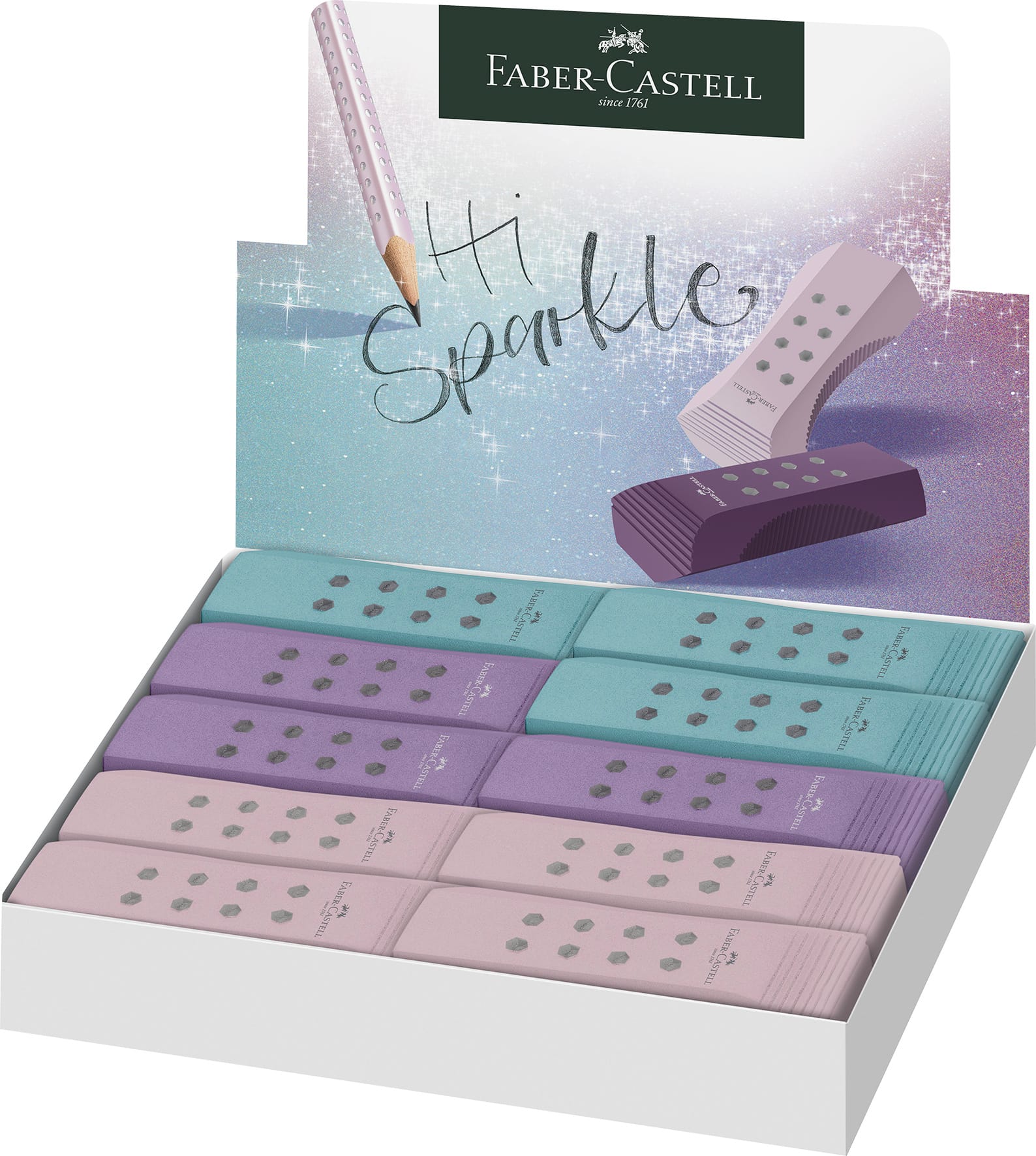 FABER-CASTELL-187310-4005401873105 FABER-CASTELL Radierer RollOn 187310 Sparkle 3 Farben ass. – Hochwertig & günstig bei ShopDeca