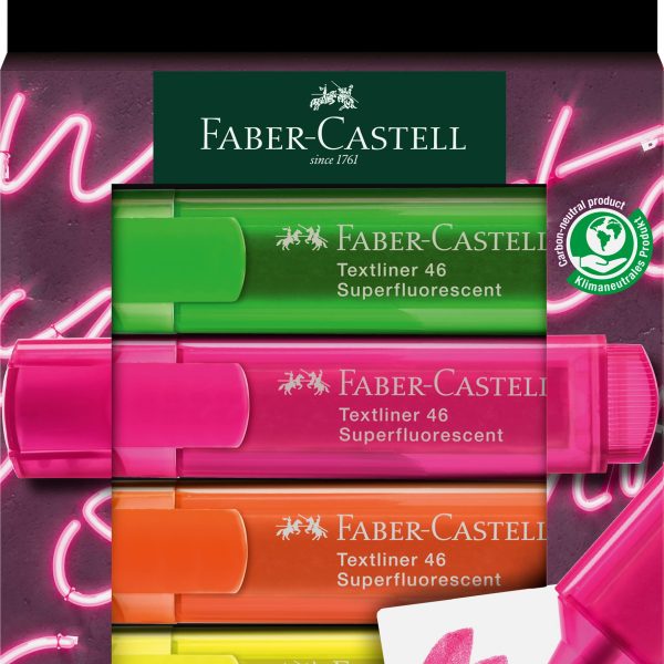 FABER-CASTELL Textliner TL 46 254600 4er Etui GenZ