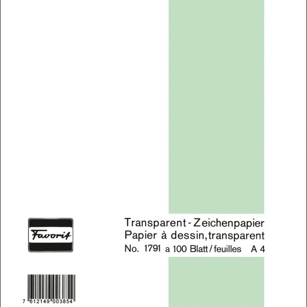 FAVORIT Transparentpapier A4 1791 A 60/65g 100 Blatt