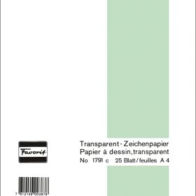 FAVORIT Transparentpapier A4 1791 C 60/65g 25 Blatt