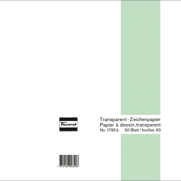 FAVORIT Transparentpapier A4 1792 B 80/85g 50 Blatt