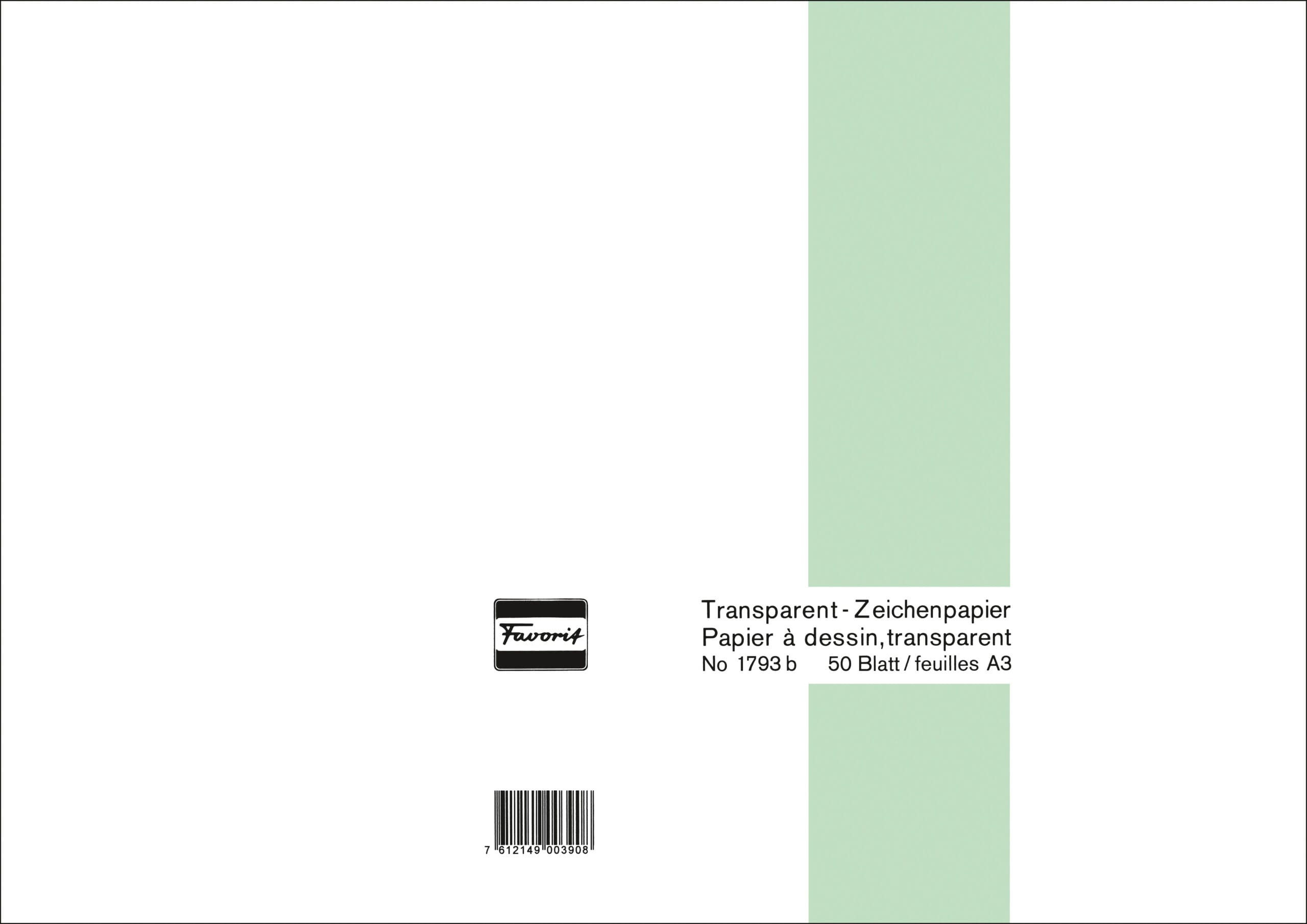 FAVORIT-1792-B-7612149003892 FAVORIT Transparentpapier A4 1792 B 80/85g 50 Blatt – Hochwertig & günstig bei ShopDeca