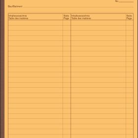 FAVORIT Devis Ausmassbuch D/F A4 2078 OK weiss 50x2 Blatt