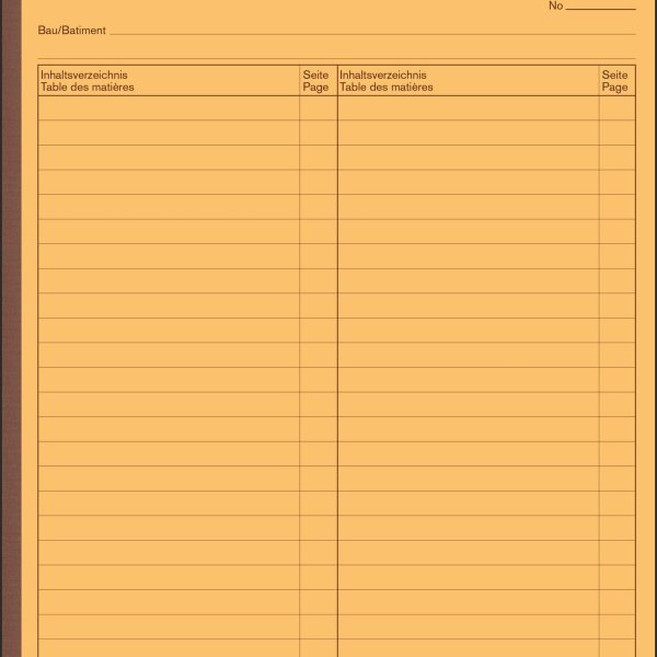 FAVORIT Devis Ausmassbuch D/F A4 2078 OK weiss 50x2 Blatt