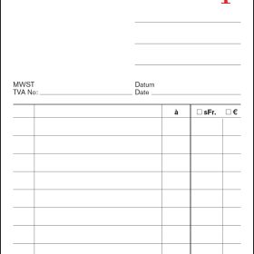 FAVORIT Kassablock weiss 100 x 175mm 29weiss nummeriert 50 Blatt