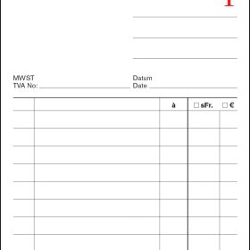 FAVORIT Kassablock 10x17,5cm 35WEISS weiss 50x2 Blatt
