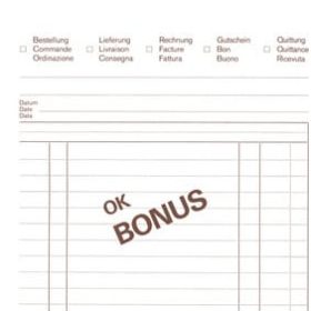FAVORIT Mehrzweckbuch OK BONUS A5 8313 OK Durchschreibepapier 84 Blatt