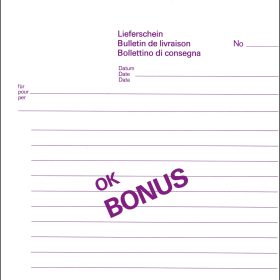 FAVORIT Lieferscheine D/FI A5 8331OK weiss 84 Blatt