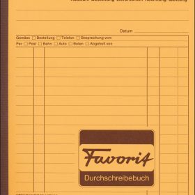 FAVORIT Mehrzweckbuch D A5 9115 OK blau/blau/weiss 50x3 Blatt