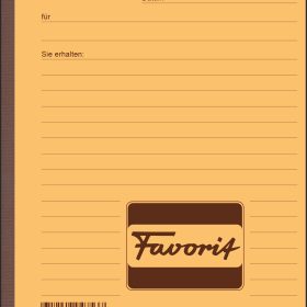 FAVORIT Lieferscheine D A5 9233 OK rot/gelb/weiss 50x3 Blatt