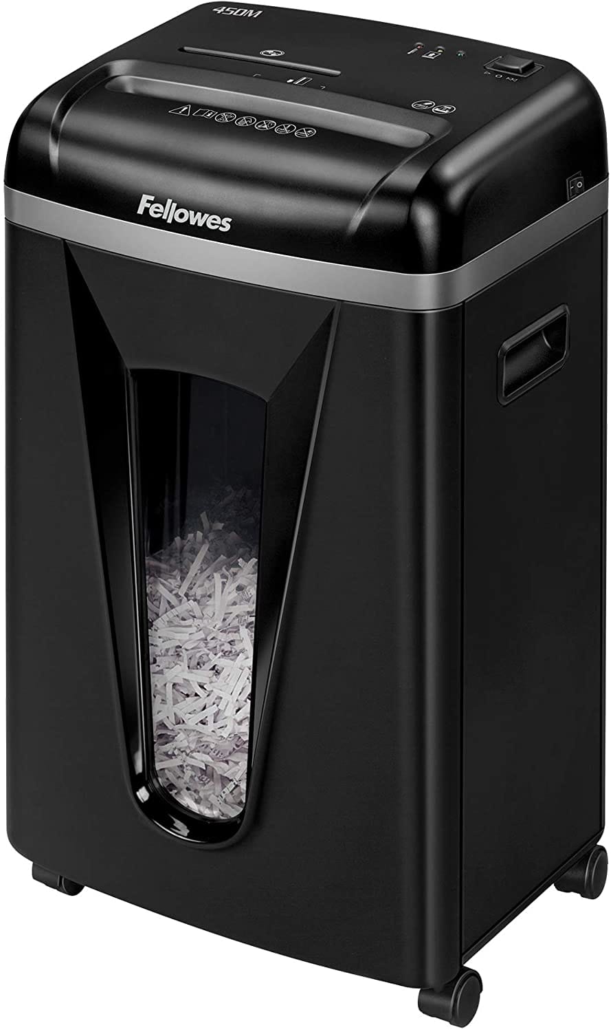 FELLOWES-4074601-0043859708048 FELLOWES Aktenvernichter MicroShred 4074601 450M, P-5, 22lt – Hochwertig & günstig bei ShopDeca