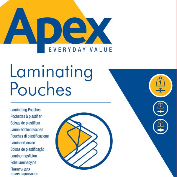 FELLOWES Laminiertasche A4 6005301 glanz, 75my 200 Stk