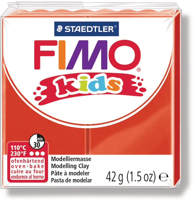 FIMO-8030-2-4007817805039 FIMO Knete Kids 42g 8030-2 rot – Hochwertig & günstig bei ShopDeca