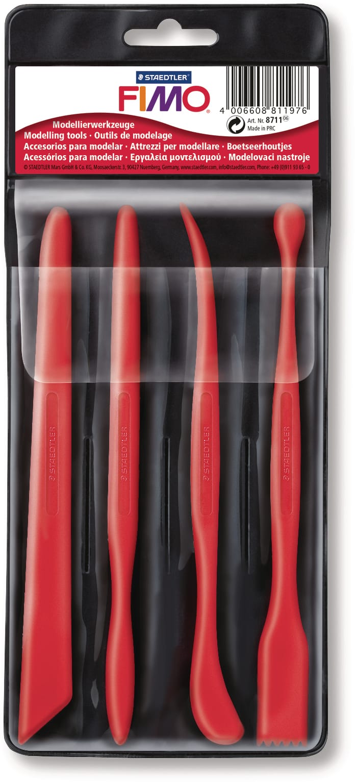 FIMO-8711-4006608811976 FIMO Modellierwerkzeug Set 8711 4-teilig – Hochwertig & günstig bei ShopDeca